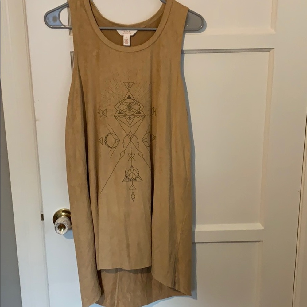 Suede dress and/or top